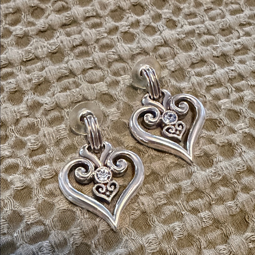 Brighton Silver Heart Pendant Necklace with Matching Earrings and ring - Picture 4 of 7